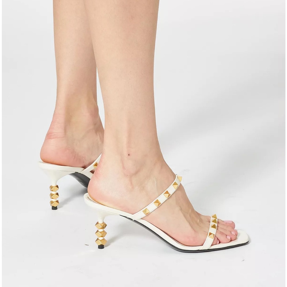 Valentino Garavani Roman rock stud slide sandals